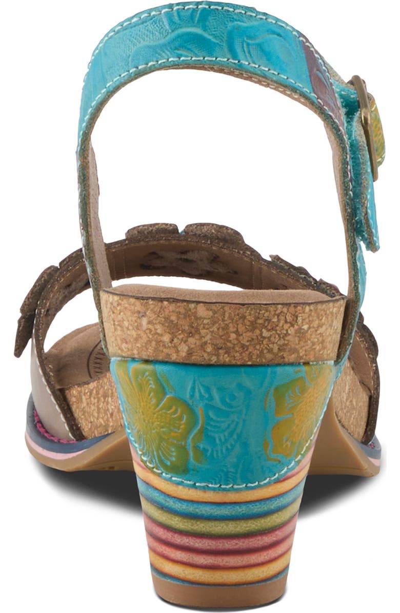 L'Artiste by Spring Step Bluesky Sandal, Alternate, color, Turquoise Multi
