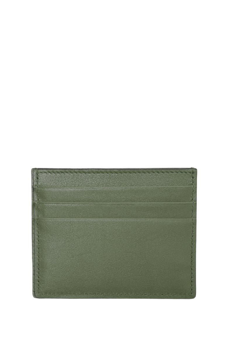HYER GOODS Upcycled Italian Leather Certo Card Wallet, Alternate, color, Olive