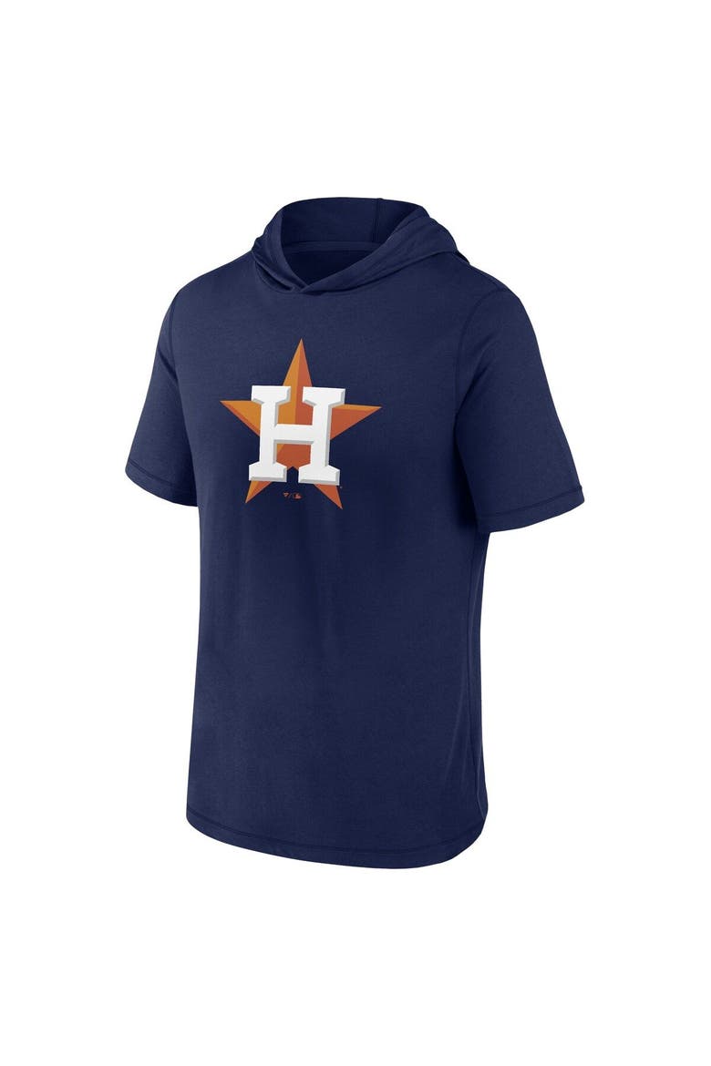Men's Fanatics Branded Navy Houston Astros Short Sleeve Hoodie T-Shirt, Alternate, color, Navy