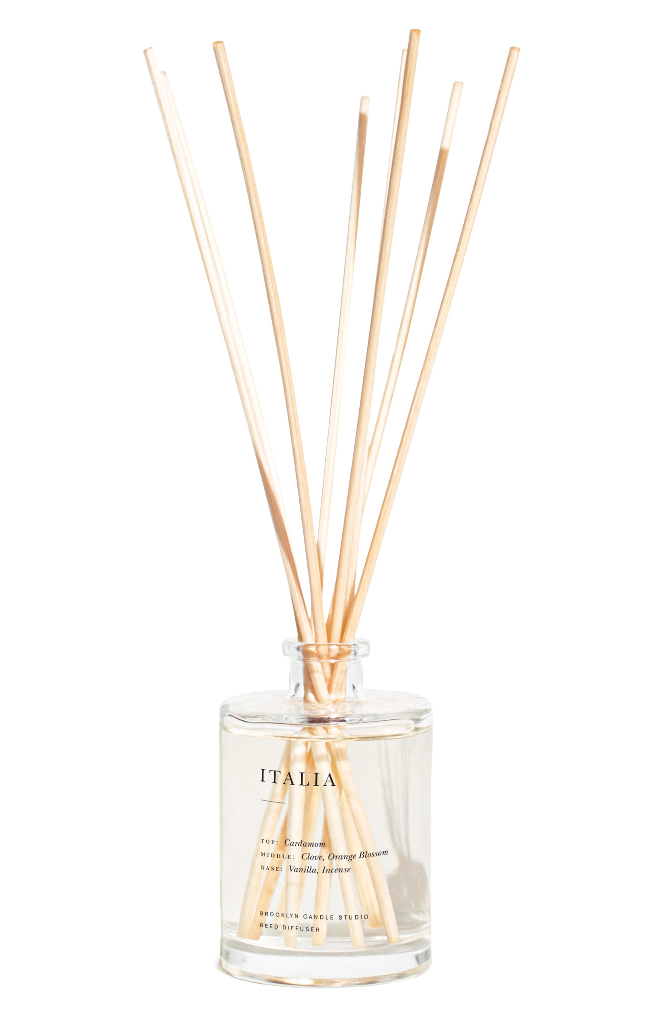 Brooklyn Candle Studio Italia Reed Diffuser In Transparent