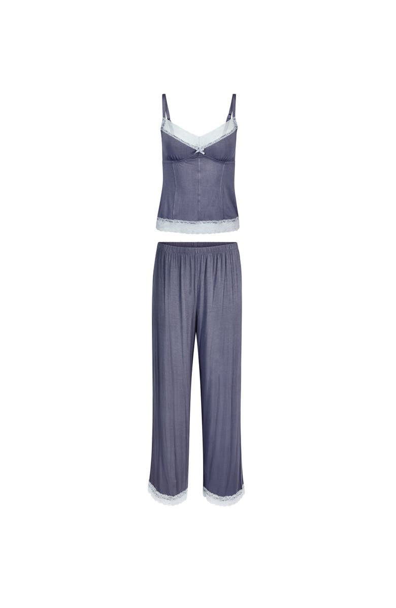 Adore Me Suzanna Pajama Cami And Pants Set, Alternate, color, Dark Grey