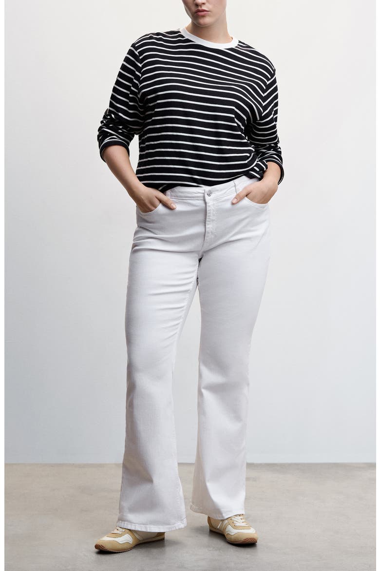 Flare Jeans, Alternate, color, WHITE