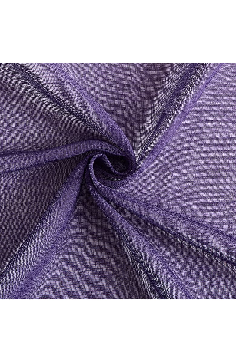 DAINTY HOME Shadow Set of 2 Ombré Sheer Panel Curtains, Alternate, color, 