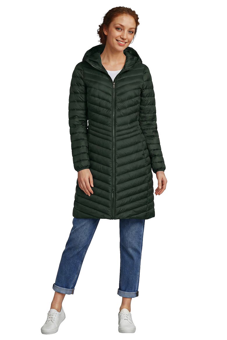Petite Wanderweight Packable Down Coat, Main, color, Woodland Forest