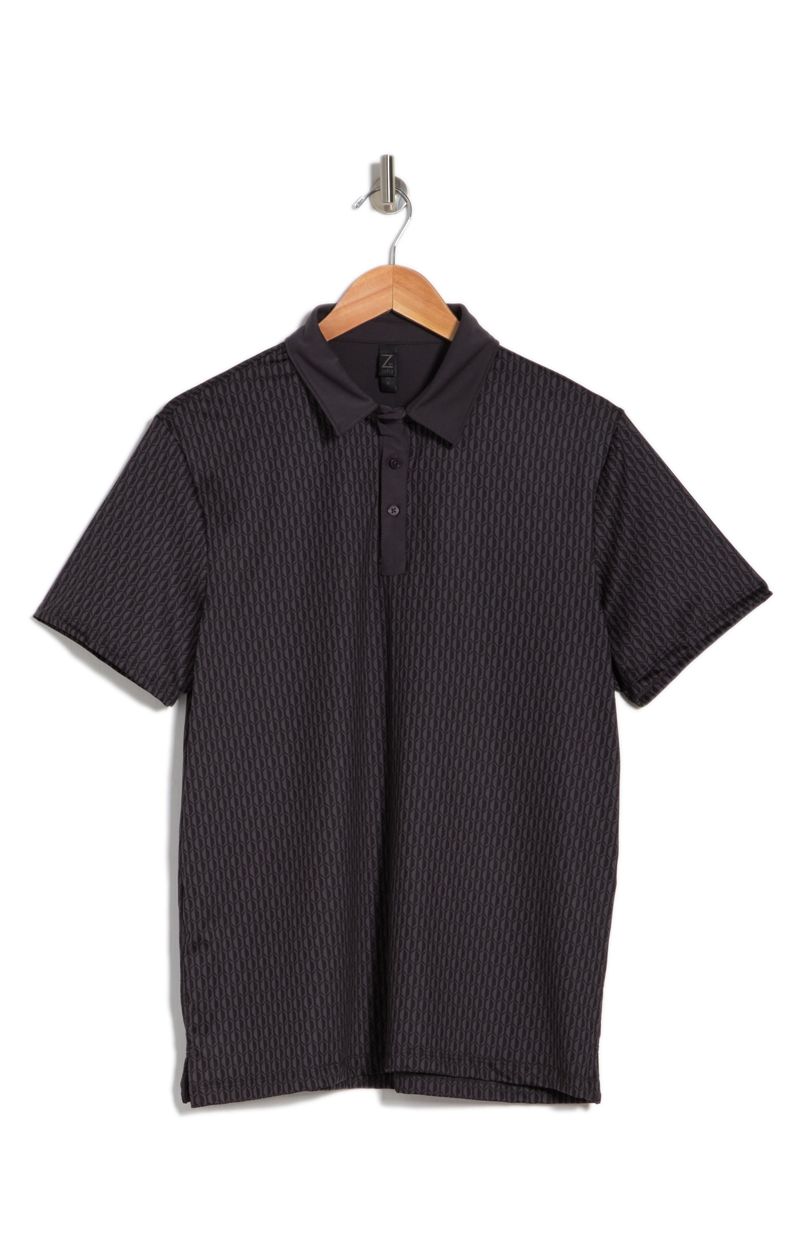 Z by Zella Pace Short Sleeve Printed Polo (Men) | Nordstromrack