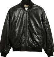 Alpha Industries MA-1 Heritage Leather Bomber Jacket