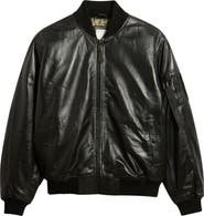 Alpha Industries MA-1 Heritage Leather Bomber Jacket