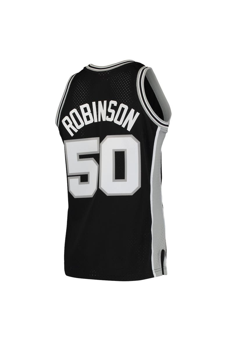 Men's Mitchell & Ness David Robinson Black San Antonio Spurs 1991/92 Hardwood Classics Swingman Jersey, Alternate, color, Black