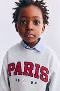 H&M Printed Crew-neck Sweatshirt