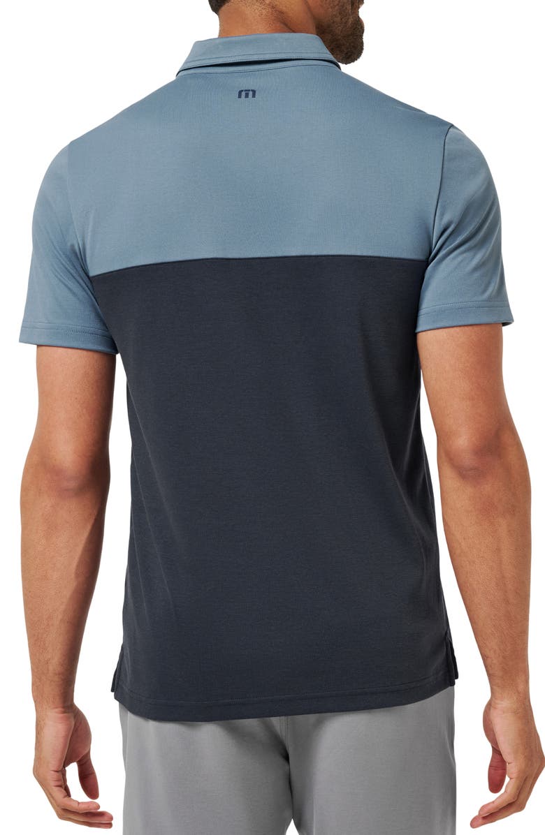 TravisMathew Chapter Flight Cotton Blend Polo, Alternate, color, Bering Sea