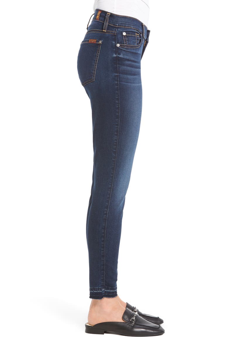7 For All Mankind® b(air) Released Hem Ankle Skinny Jeans (b(air)Night Shadow), Alternate, color, BAIR NIGHT SHADOW