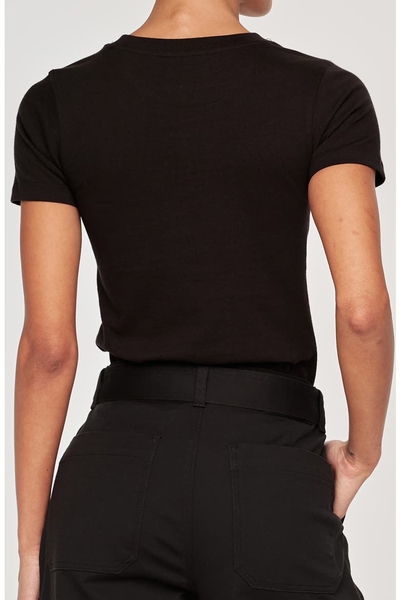 Refined Cotton T-Shirt, Alternate, color, BLACK ULTIMATE KNIT