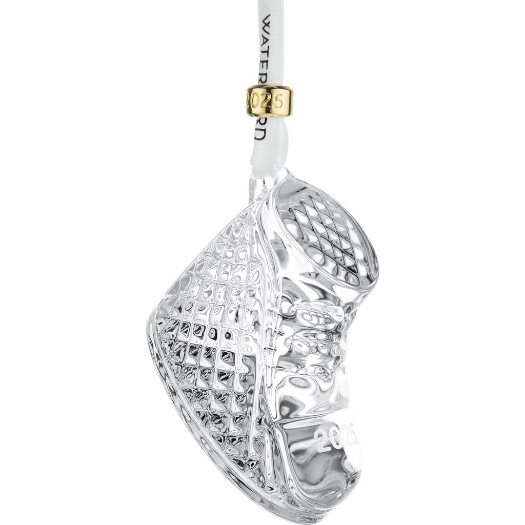 Waterford 2025 Baby's First Boot Crystal Ornament In Transparent