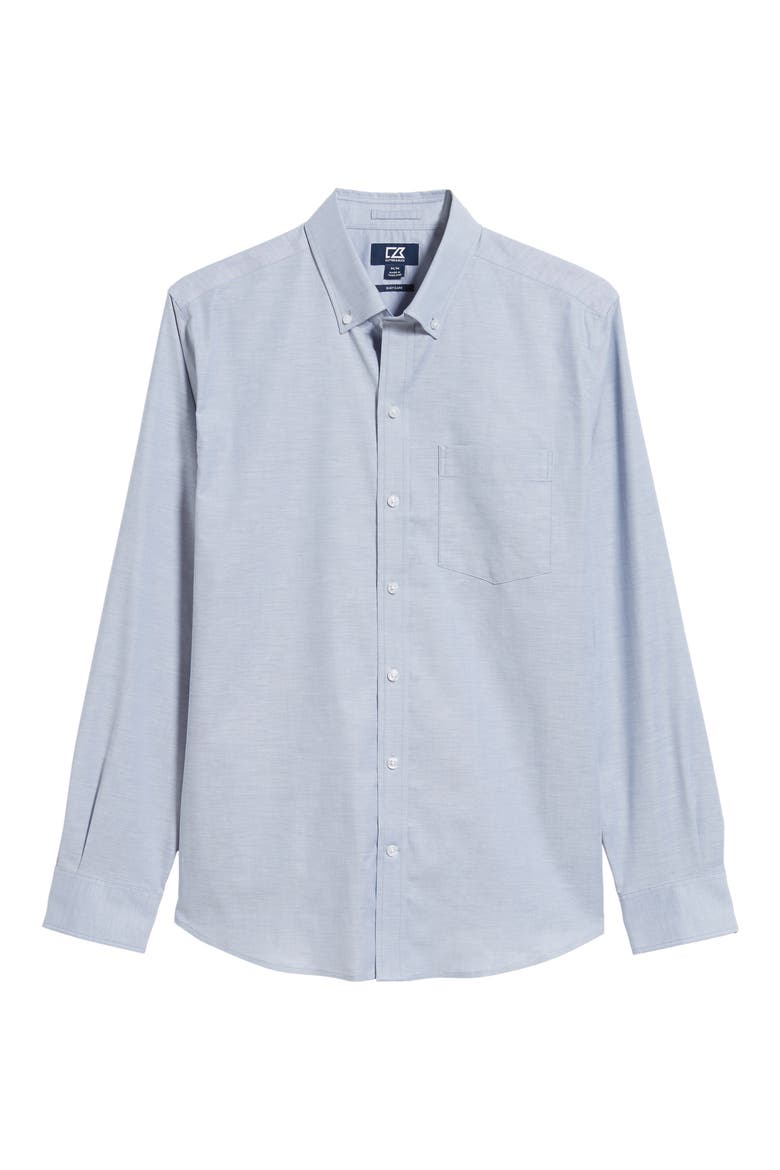 Cotton Blend Oxford Shirt, Alternate, color, FRENCH BLUE