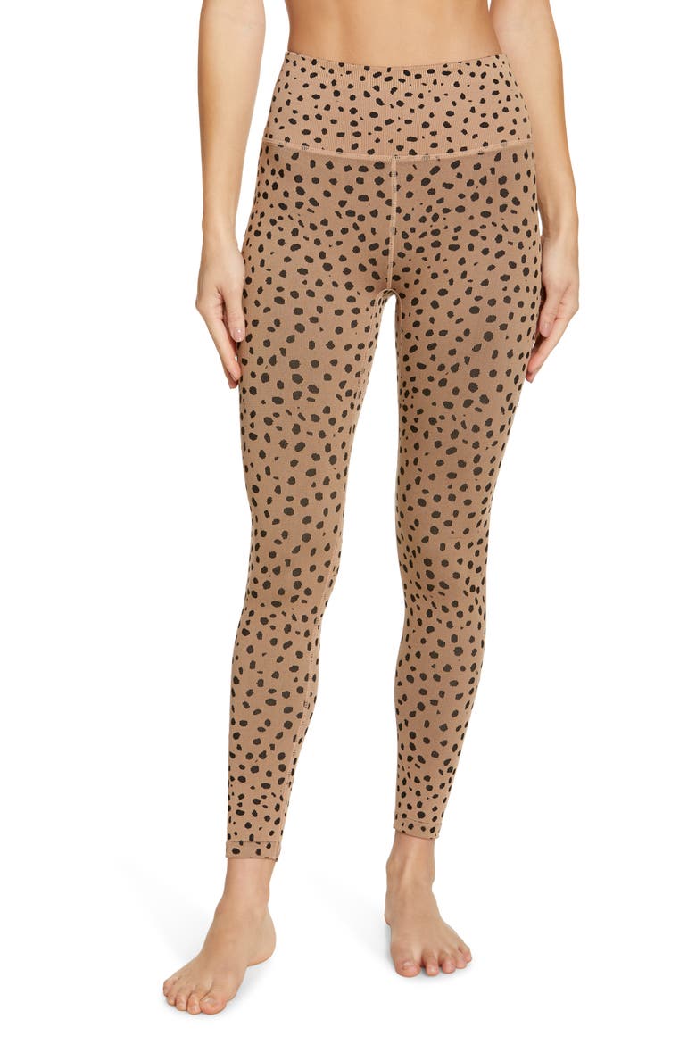 Elevate High Waist Seamless Leggings, Main, color, TAN NATURAL