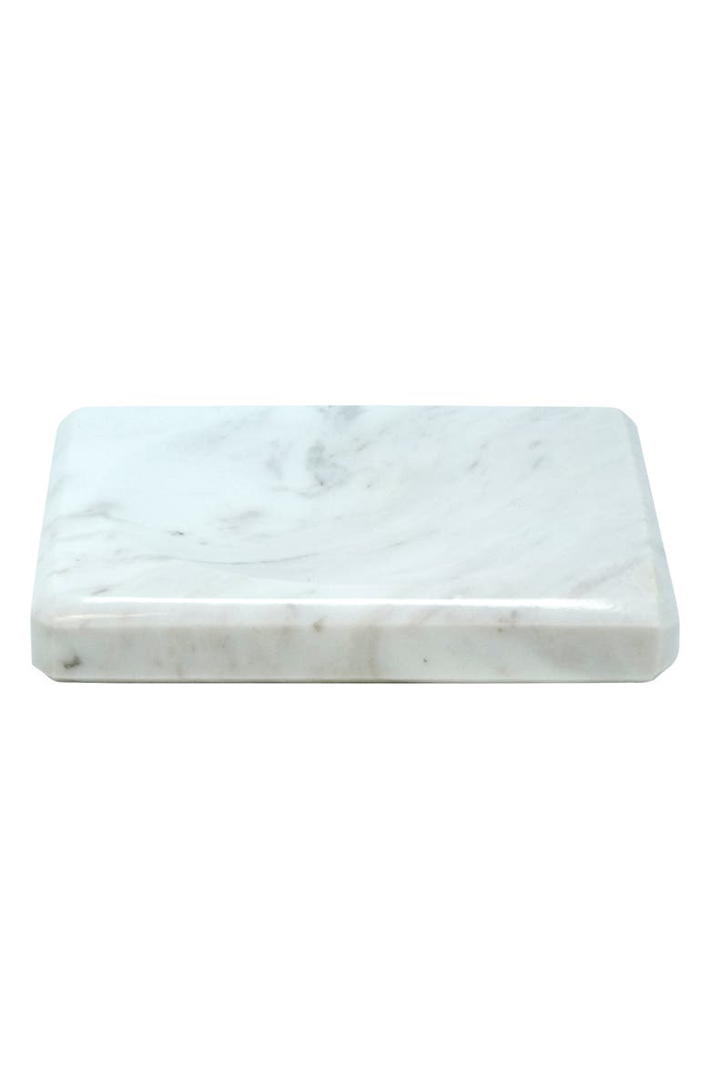 Waterworks Studio 'Luna' White Marble Soap Dish, Main, color, 