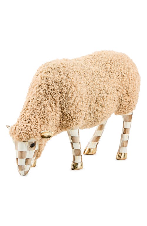 Mackenzie-childs Mackenzie Childs Latte Small Sheep Figurine In Neutral