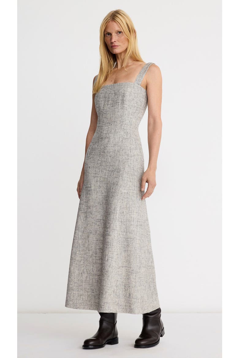 a line midi dresses for women Goddiva Jacquard Sleeveless A-line Dress this Goddiva Jacquard Sleeveless A Structured A-Line Midi Dress Black