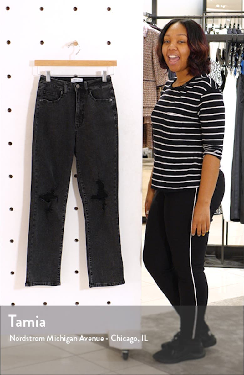 Distressed Straight Leg Jeans, sales video thumbnail