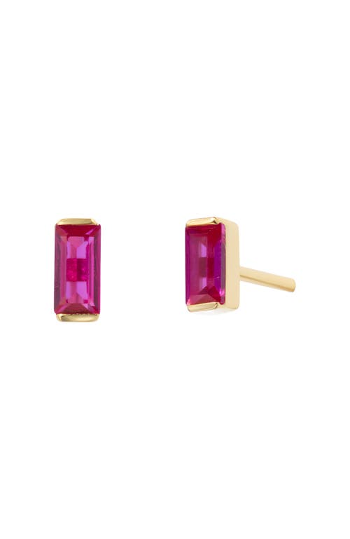 Little Sky Stone Baguette Stud Earrings
