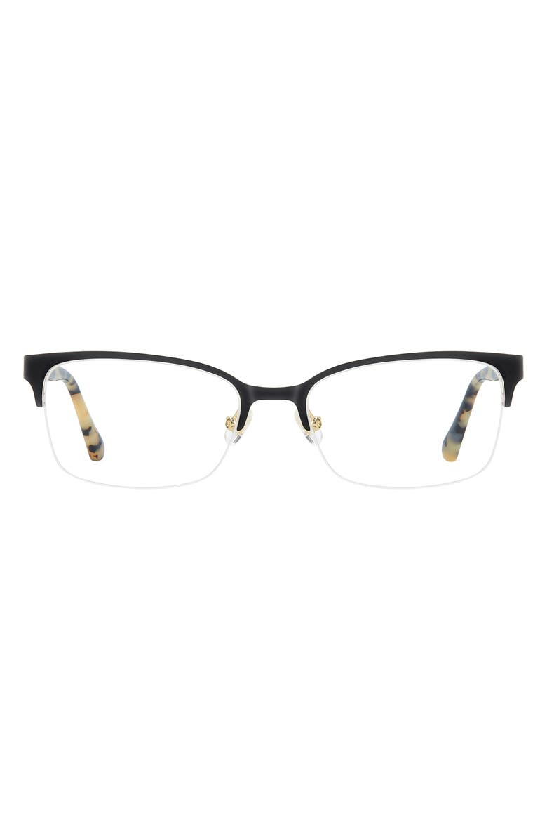 Kate Spade New York alexanne 51mm rectangular optical glasses, Main, color, 