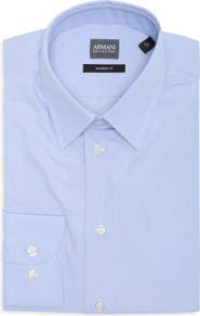 Emporio Armani Modern Fit Cotton Dress Shirt