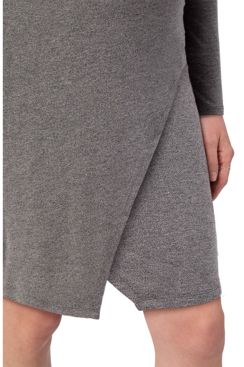 Lenox Long Sleeve Maternity Dress, Alternate, color, GREY