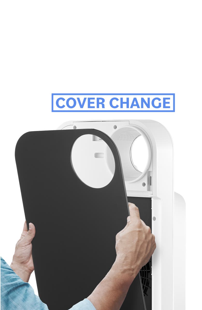 Oval Air Custom Air Purifier Face Cover, Alternate, color, Deco Jet Black