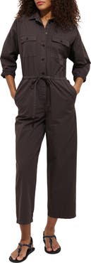 Alex Mill Ricard Long Sleeve Cotton Jumpsuit