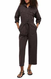 Ricard Long Sleeve Cotton Jumpsuit