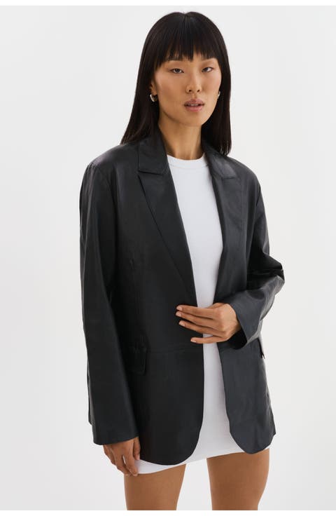 QUIRINA | Leather Blazer