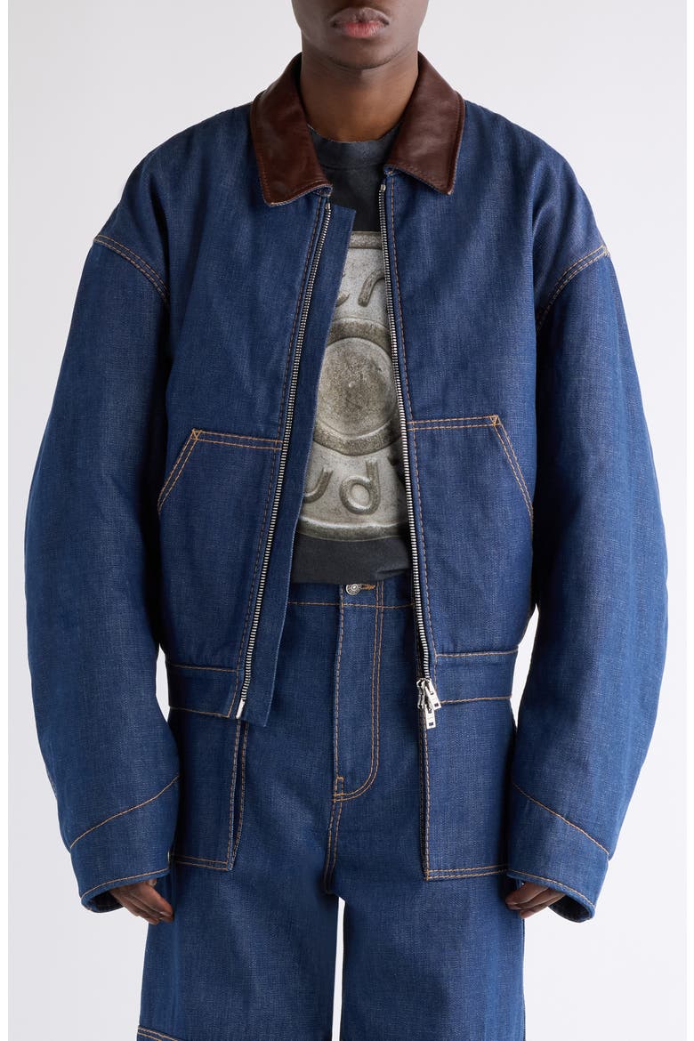 Ohniev Denim Jacket, Main, color, INDIGO BLUE