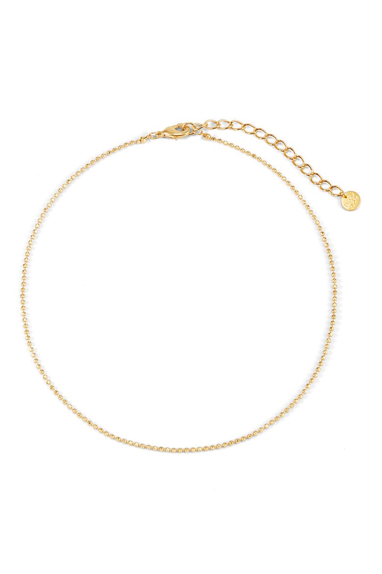 Mae Bead Chain Choker, Main, color, GOLD
