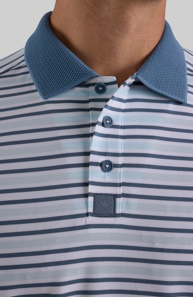 Bad Birdie Ridge Performance Polo, Alternate, color, Baby Blue/ Blue Mirage