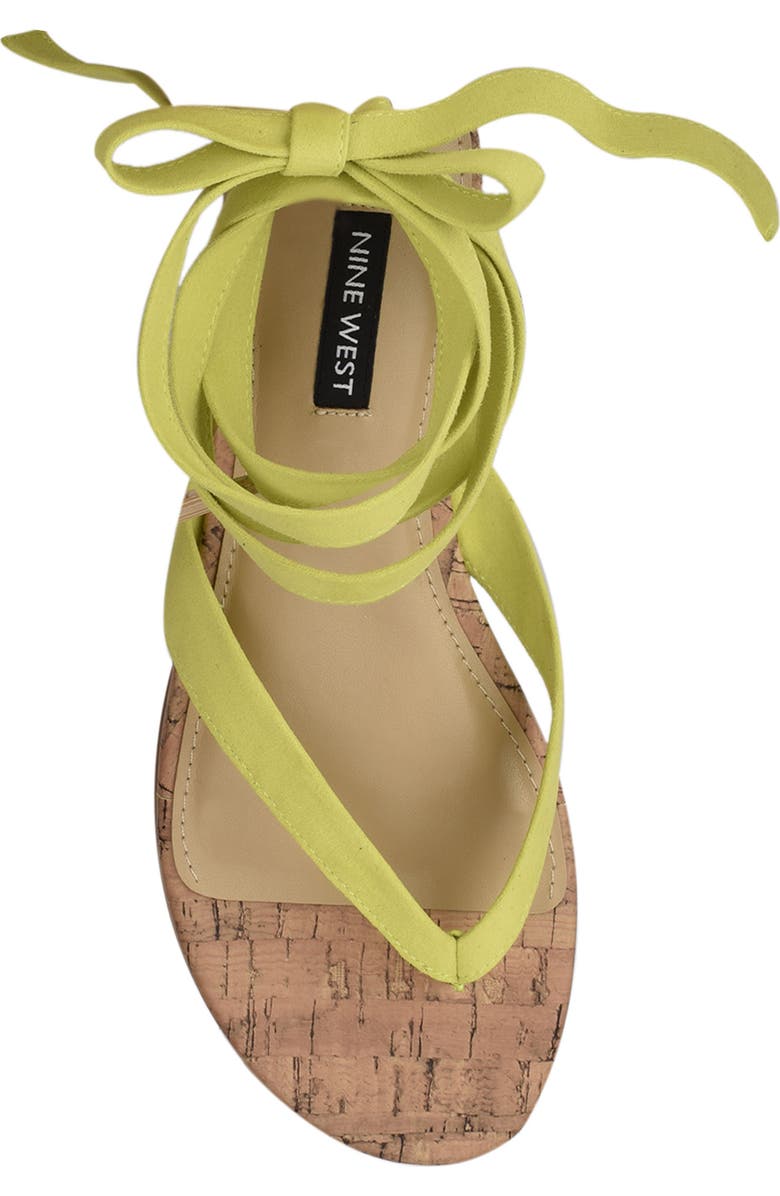 Nine West Tied Up Ankle Tie Sandal, Alternate, color,