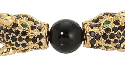 Eye Candy Los Angeles Set Of 3 Mickey Beaded Bracelets In Gold