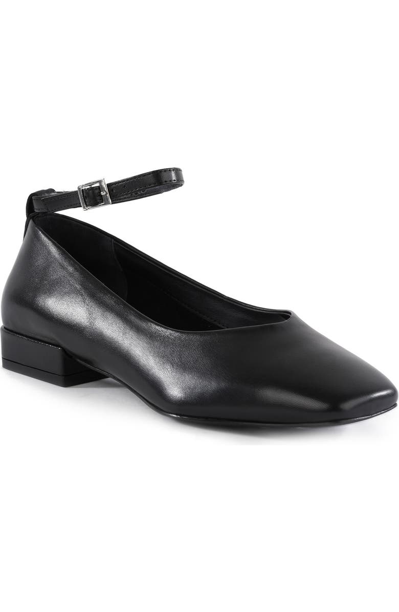 Seychelles Pumpkin Ankle Strap Square Toe Pump, Main, color, Black