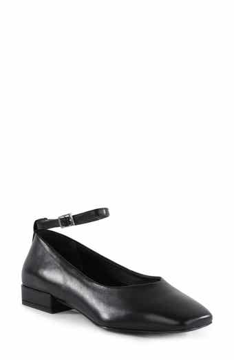 Pumpkin Ankle Strap Square Toe Pump