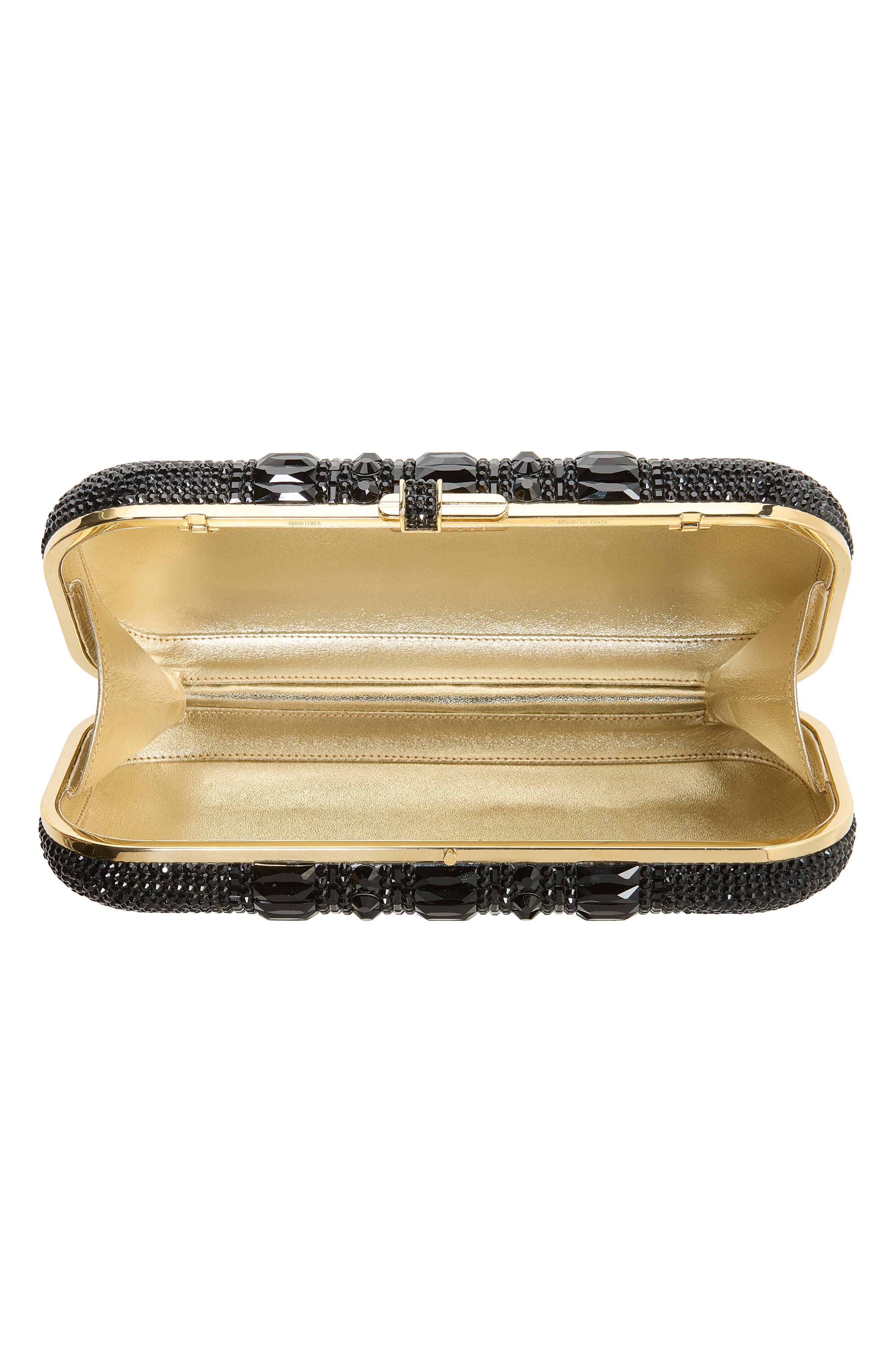 Long Slide Crystal Evening Bag, Alternate, color, CHAMAGNE JET