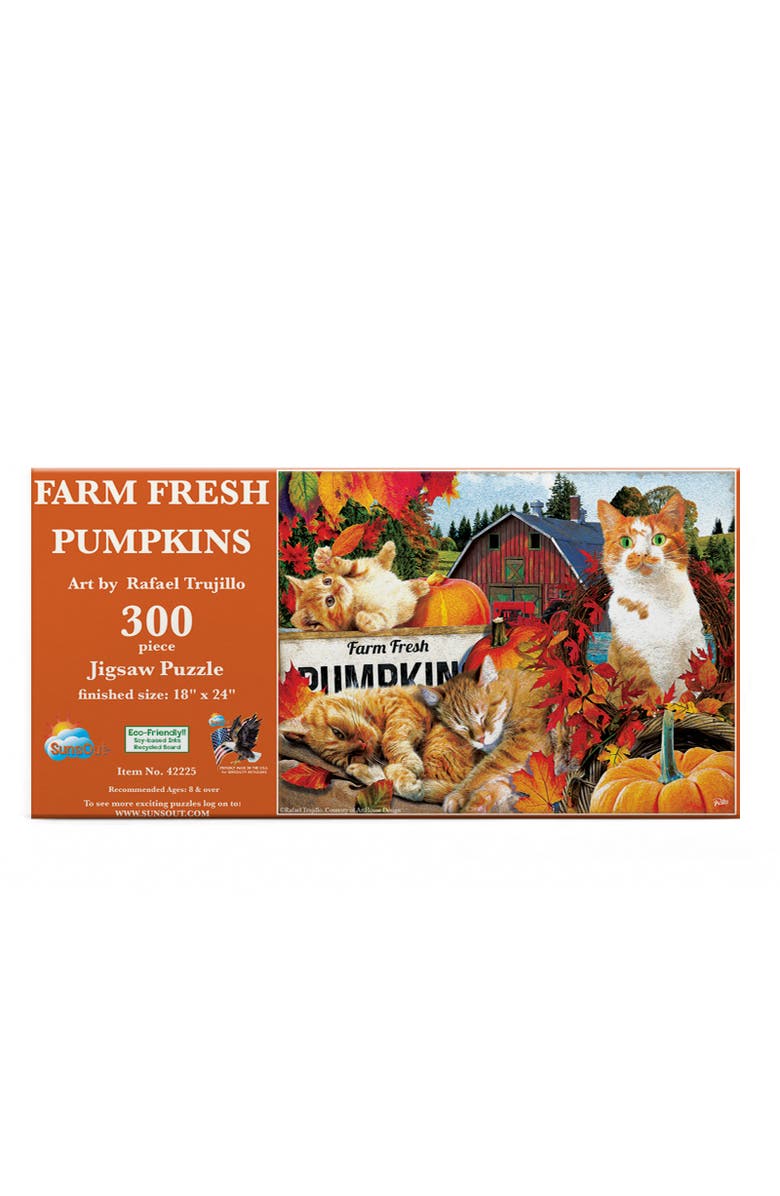 Sunsout Farm Fresh Pumpkins 300 piece Jigsaw Puzzle for Adults, Alternate, color, Multicolor