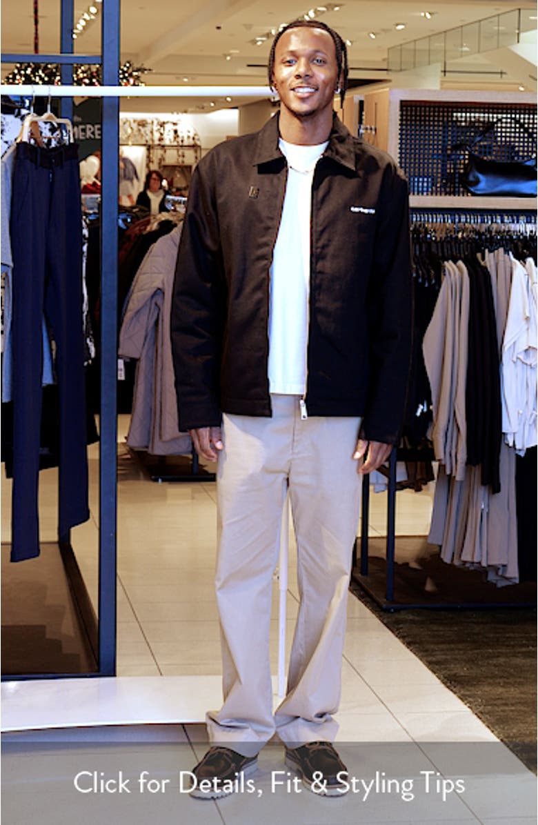 Modular Script Embroidered Twill Jacket, sales video thumbnail