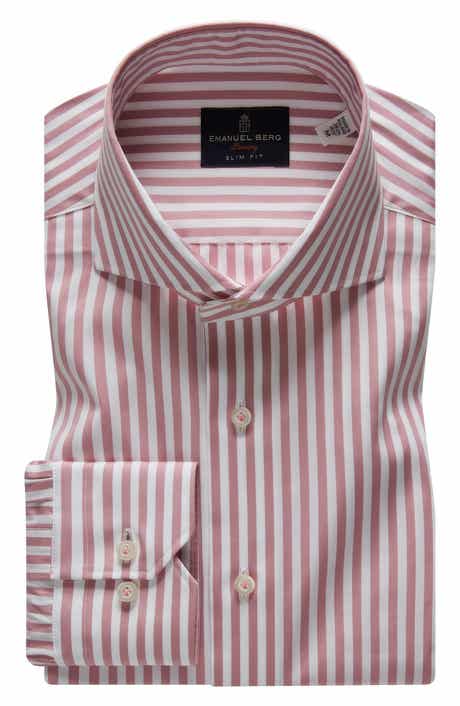 Emanuel Berg Slim Fit Poplin Sport Shirt