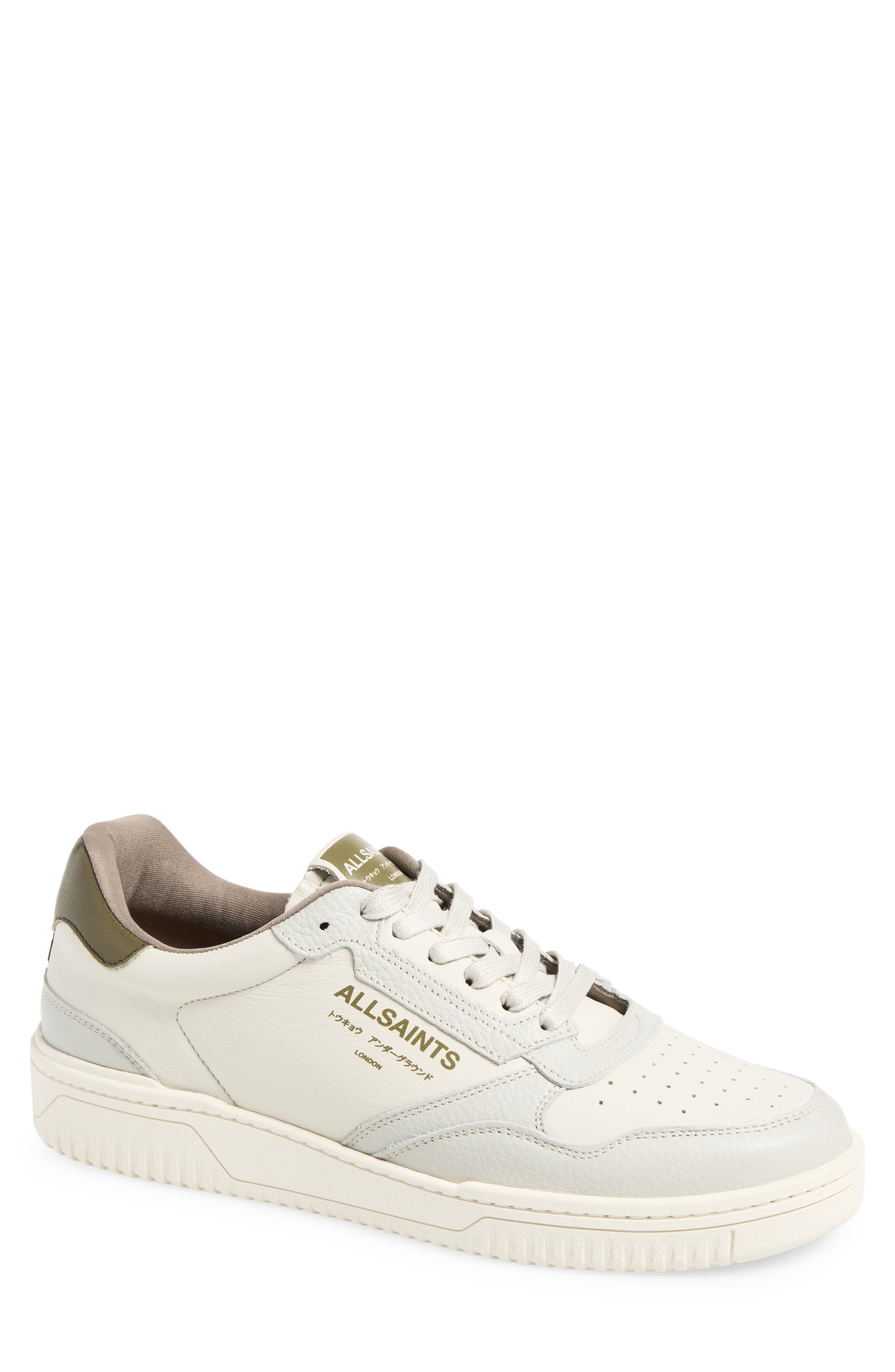 Regan Low Top Sneaker, Main, color, WHITE/ GREEN