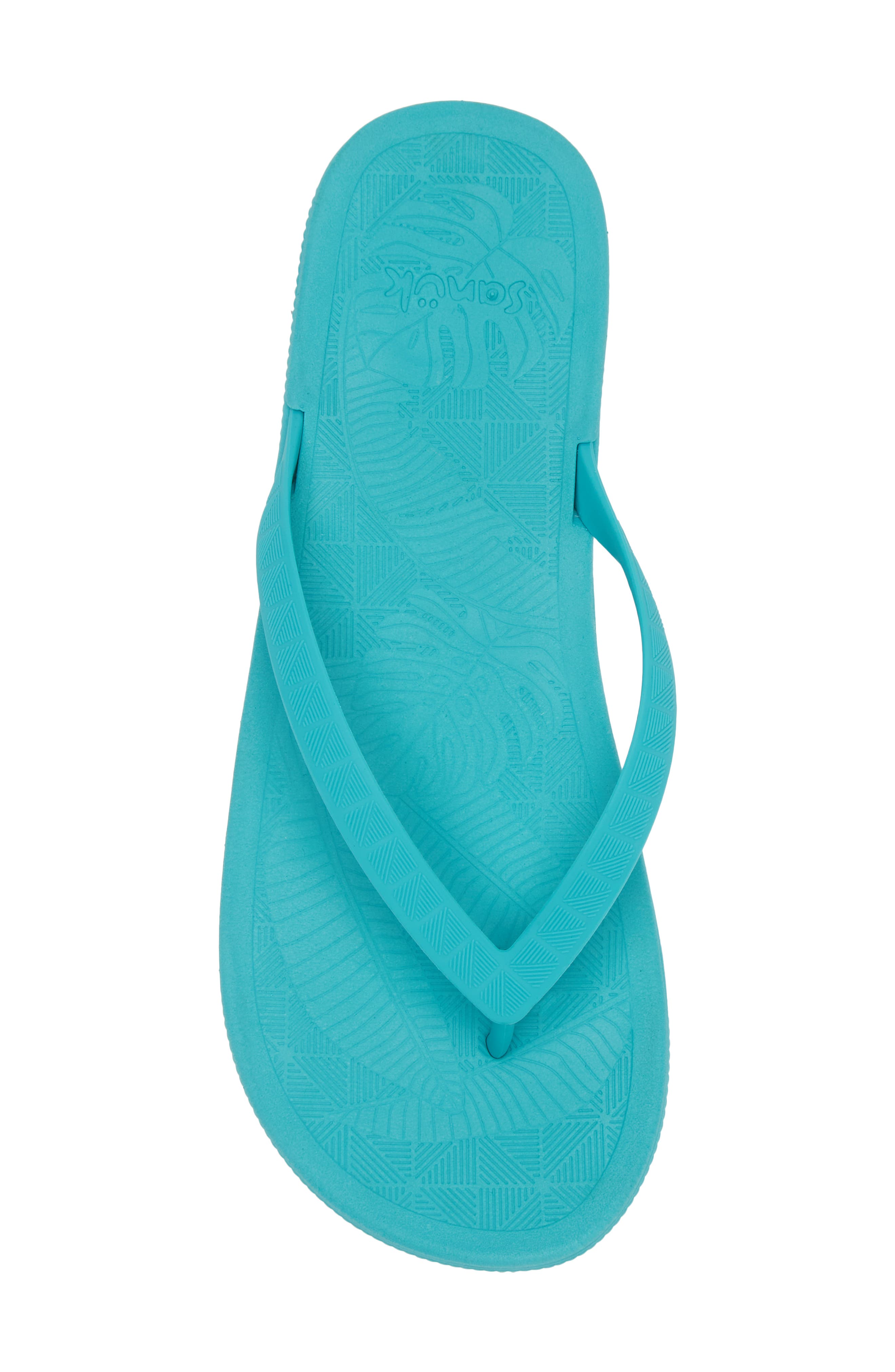 Sanuk Funshine Water Friendly Flip Flop, Alternate, color, Turquoise