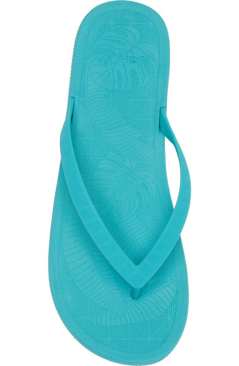 Sanuk Funshine Water Friendly Flip Flop, Alternate, color, Turquoise