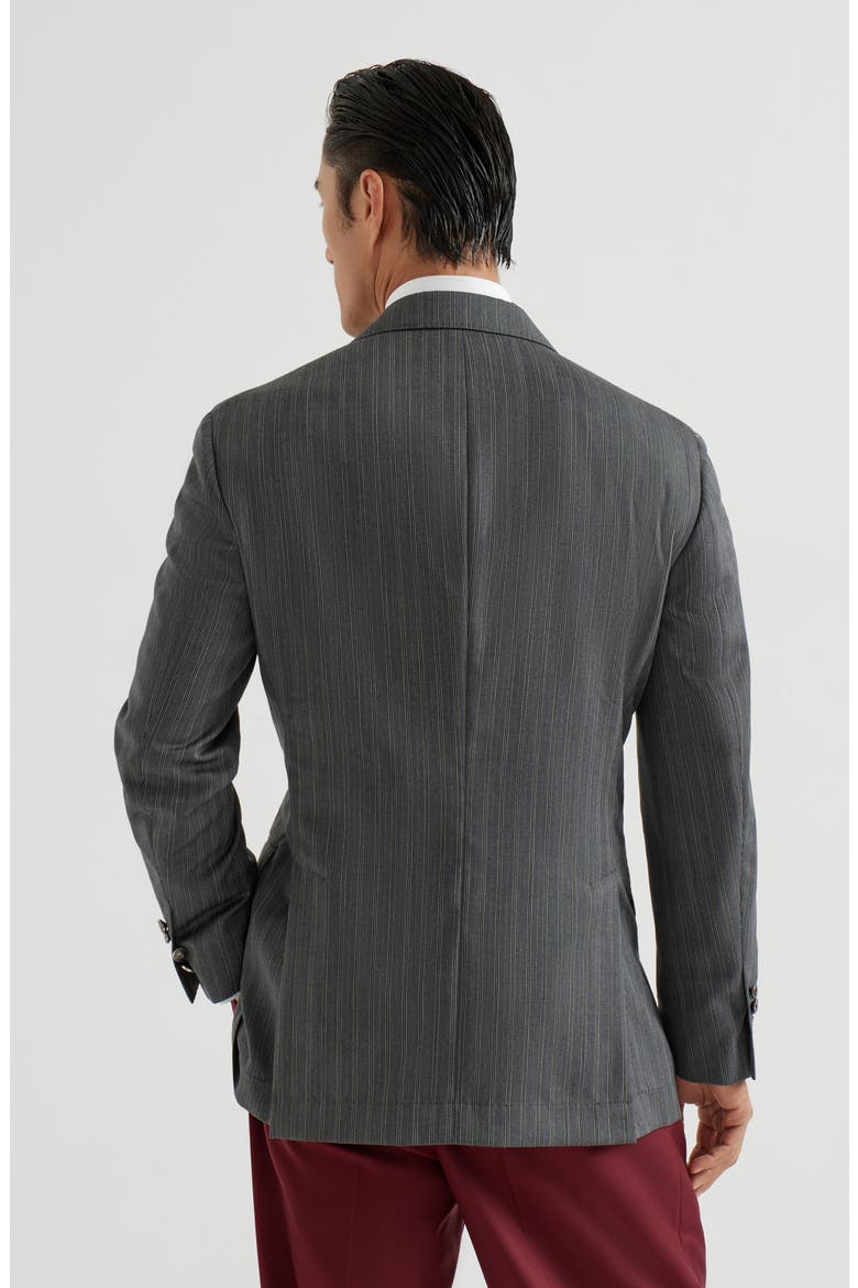 Virgin wool blazer, Alternate, color, Dark Grey