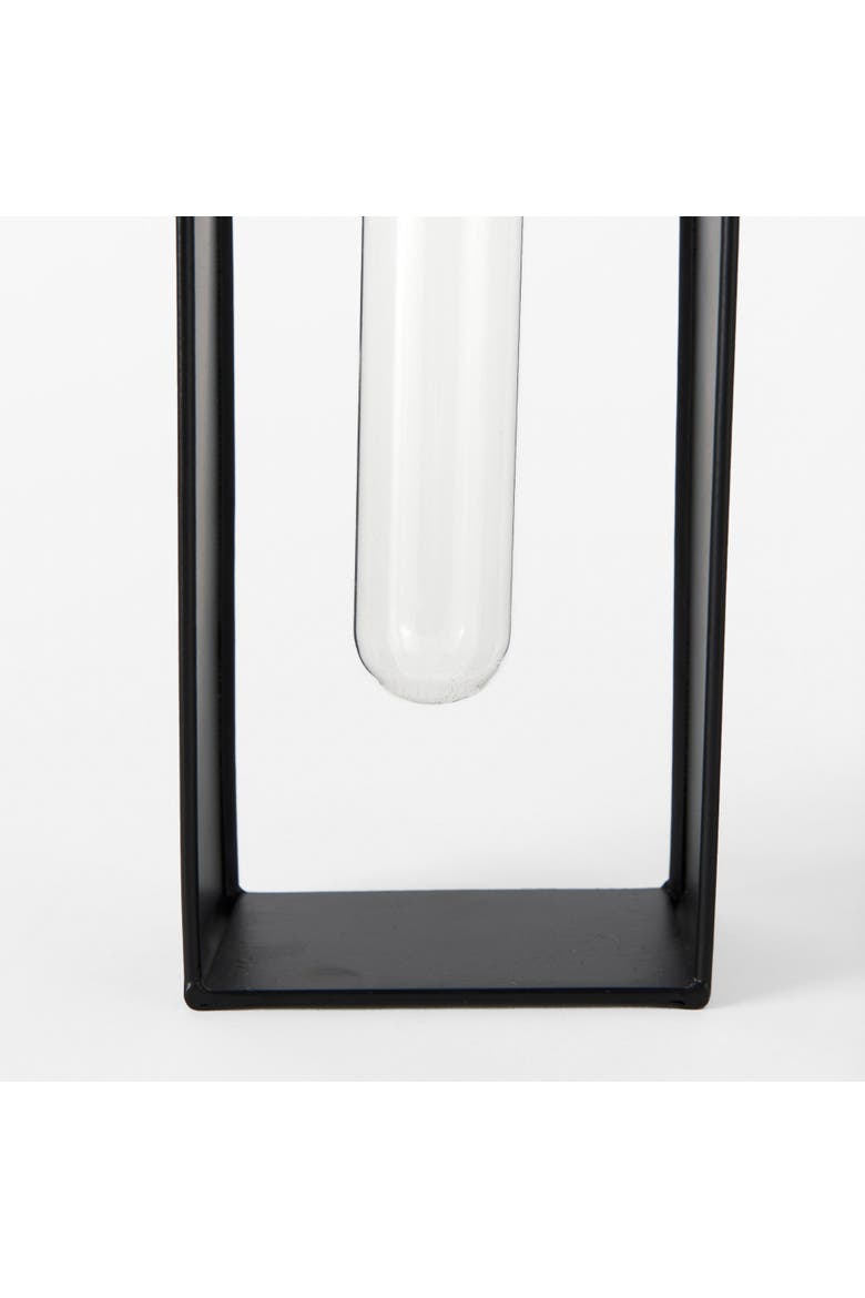 Boyer Set of Two Test Tube Decorative Objects, Alternate, color, Black