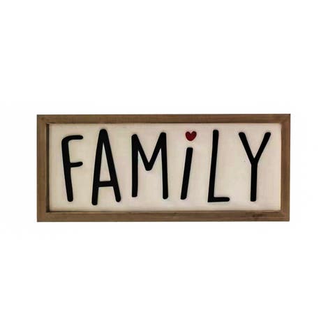 Family Playful Letters Wall Decor