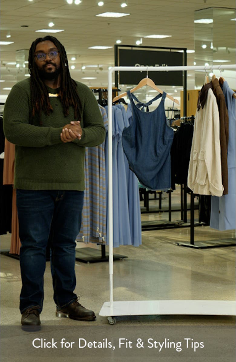 Asymmetric Hem Halter Top, sales video thumbnail