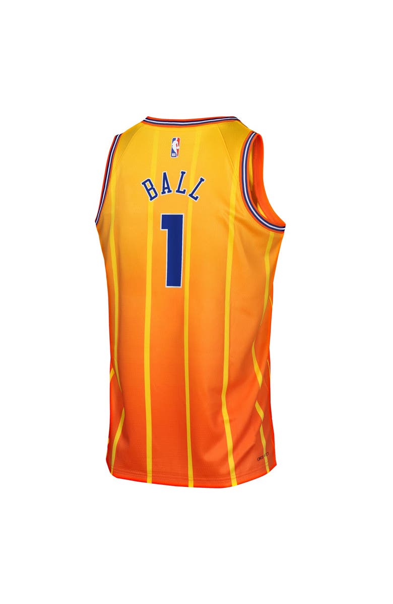 Nike Youth Nike LaMelo Ball Orange Charlotte Hornets 2025/26 City Edition Swingman Jersey, Alternate, color, Orange